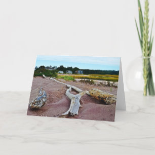 Driftwood and Purple Sand Note Card
