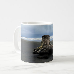 Driftwood at Benson Beach, Cape Disappointment, WA Coffee Mug