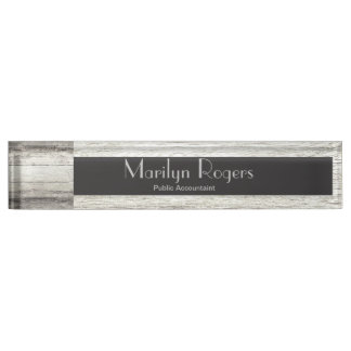 Driftwood Background Nameplate