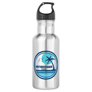 Driftwood Beach Georgia Palm Tree Birds 532 Ml Water Bottle