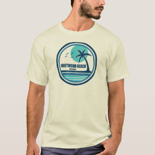 Driftwood Beach Georgia Palm Tree Birds T-Shirt