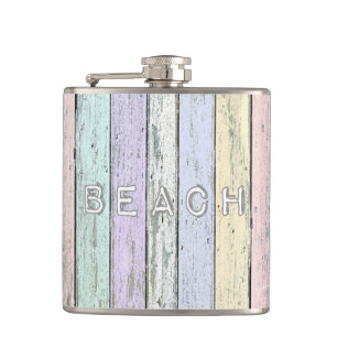 Driftwood Beach Hip Flask