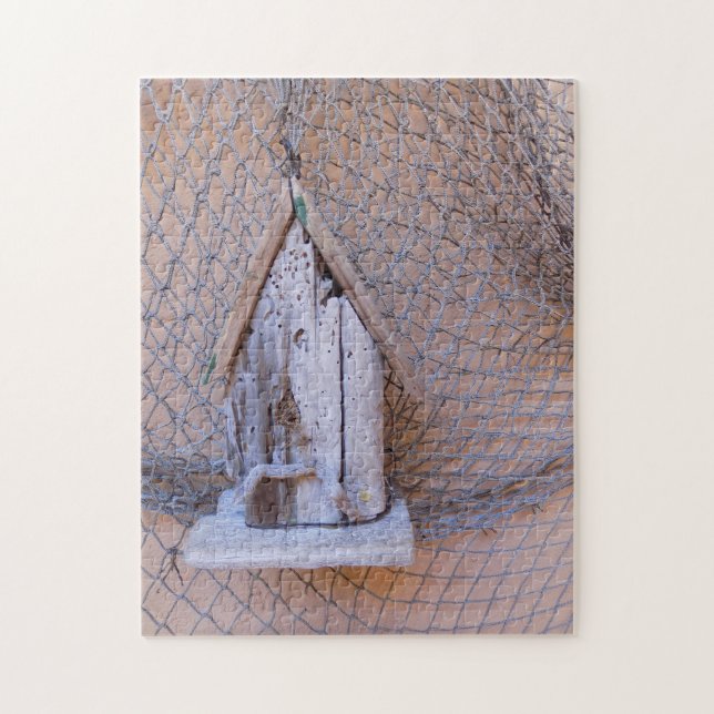 Driftwood Birdhouse Jigsaw Puzzle (Vertical)