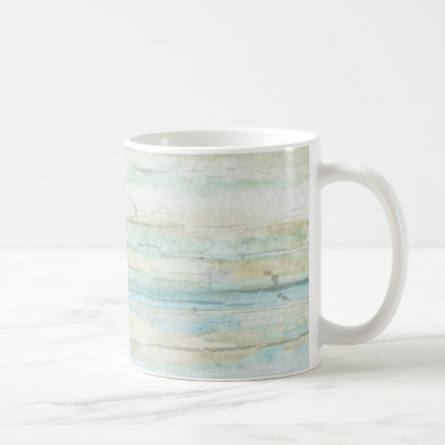 Driftwood Ocean Beach House Coastal Seashore Coffee Mug (Right)