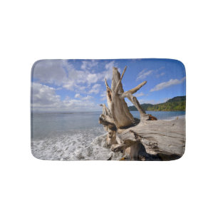 Driftwood On The Shoreline Of French Beach Bath Mat
