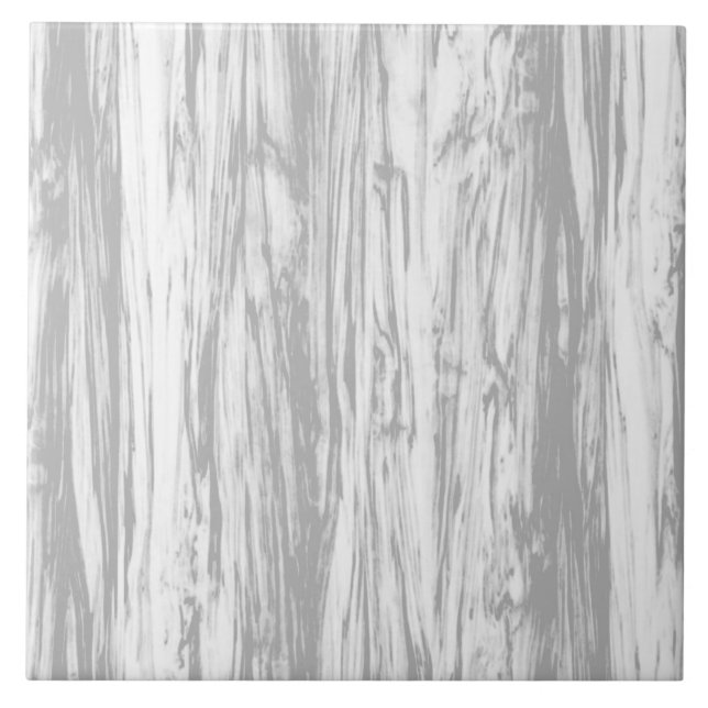 Driftwood pattern - grey / grey and white ceramic tile (Front)