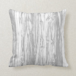 Driftwood pattern - grey / grey and white cushion