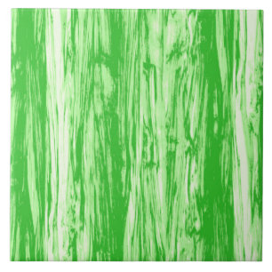 Driftwood pattern - lime green and white ceramic tile