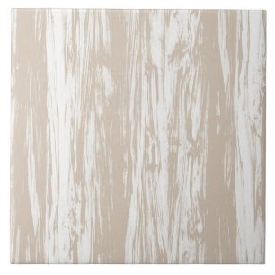 Driftwood pattern - taupe tan and white ceramic tile