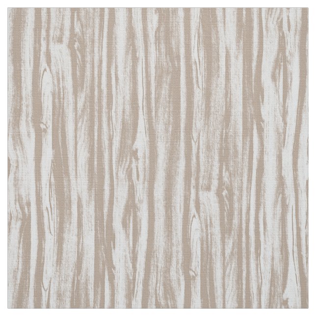 Driftwood pattern - taupe tan and white fabric (Swatch)