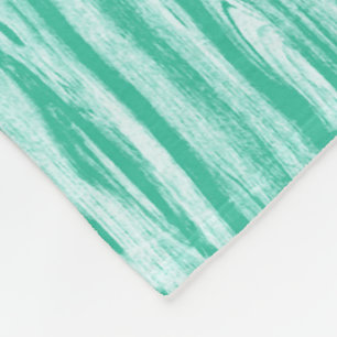 Driftwood pattern - turquoise and white fleece blanket