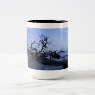 Driftwood Sunset Two-Tone Coffee Mug