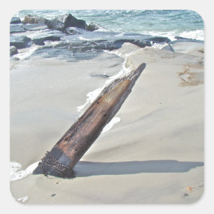 Driftwood Unchained Square Sticker