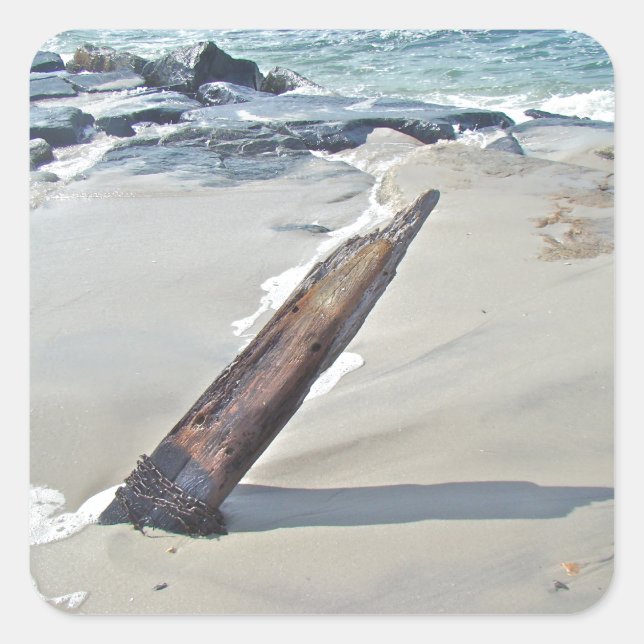 Driftwood Unchained Square Sticker (Front)