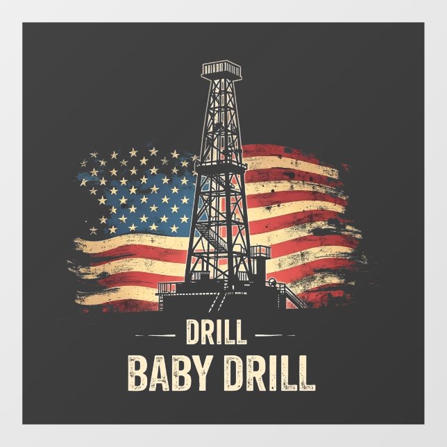 Drill Baby Drill American Trump Energy Economy  (Sheet)