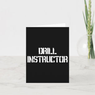 Drill Instructor Boot Camp Costume  Card