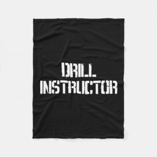Drill Instructor Boot Camp Costume  Fleece Blanket