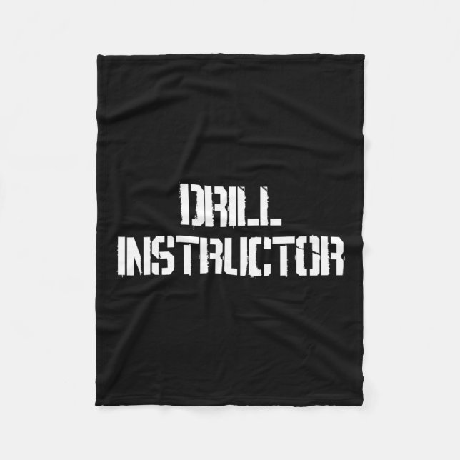 Drill Instructor Boot Camp Costume  Fleece Blanket (Front)