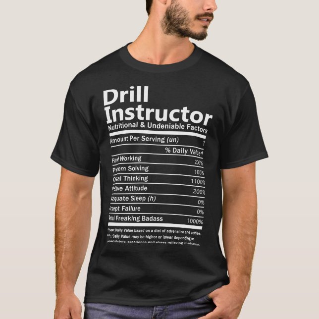 Drill Instructor T Shirt - Nutritional (Front)
