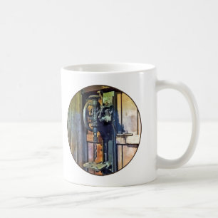 Drill Press in Shop Coffee Mug