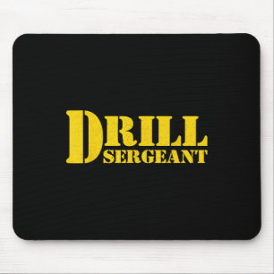 Drill Sergeant Uniform Military Boot Camp Instruct Mouse Pad