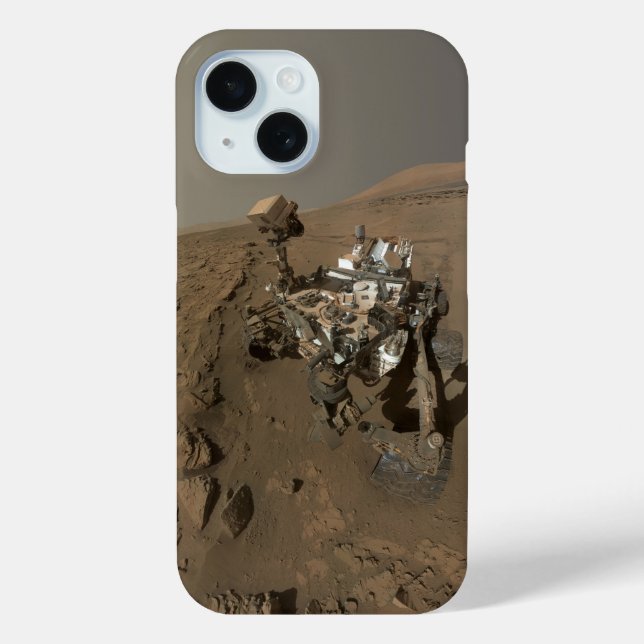 Drilling Mars Curiosity Red Martian Landscape Case-Mate iPhone Case (Back)