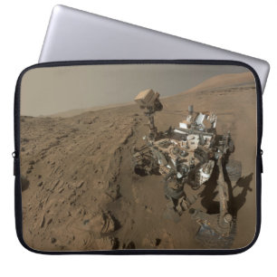Drilling Mars Curiosity Red Martian Landscape Laptop Sleeve