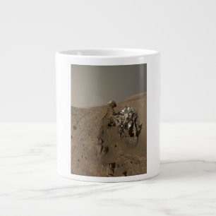 Drilling Mars Curiosity Red Martian Landscape Large Coffee Mug