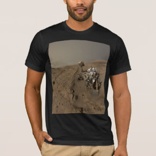 Drilling Mars Curiosity Red Martian Landscape T-Shirt