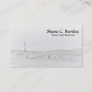 Drilling Rig and Oil Pumping Units Business Card