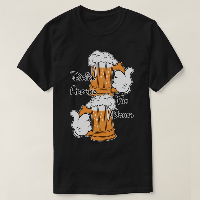 Drink around the world Classic T-Shirt (Design Front)