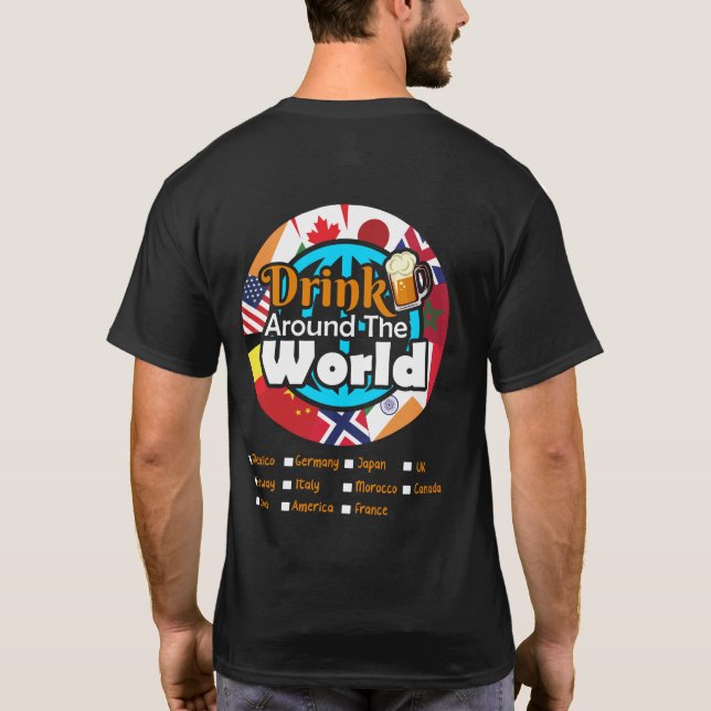 Drink Around The World T-Shirt (Back)