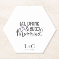 Drink Be Married Gay Couple Monogram Wedding