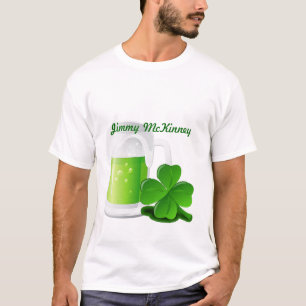 Drink & Be Merry Irish CUSTOM Name or Business T-Shirt