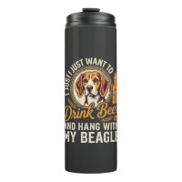 Drink Beer Beagle Dog Craft Ale Bottle Hops