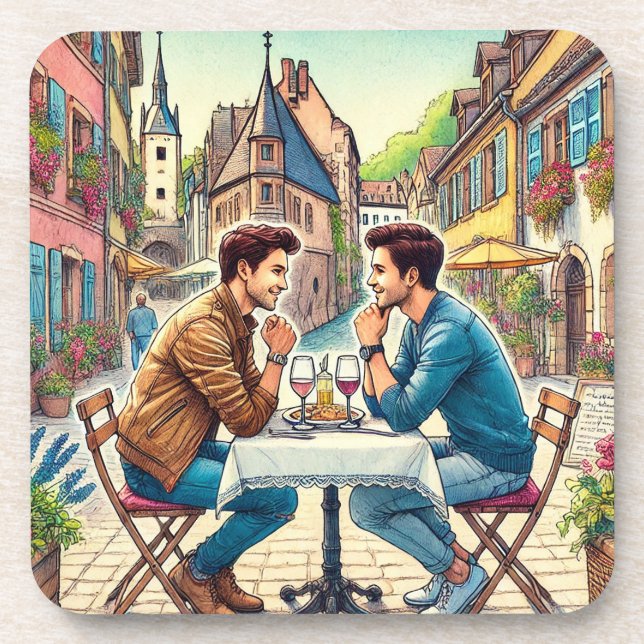Drink coaster set - The Streets of Benwihr (Front)