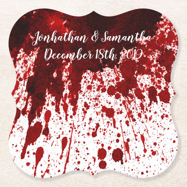 Drink Coasters Blood Splatter Vampire Gothic Horro (Front)