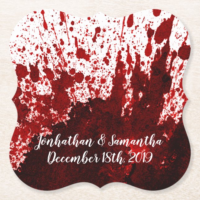 Drink Coasters Blood Splatter Vampire Gothic Horro (Front)