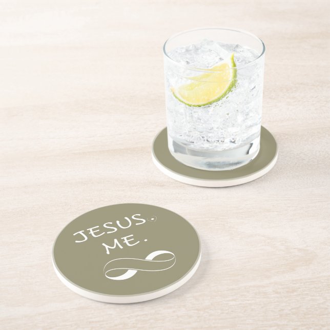 Drink Coasters Christian Jesus Me Infinity (Side)