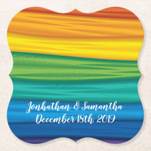 Drink Coasters lgbtq rainbow flag lesbian gay bise