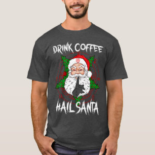 Drink Coffee Hail Satan I Baphomet Death Metal T-Shirt