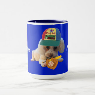 Drink Coffee Play Ball Poodle Mug