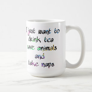 Drink Coffee Save Animals Take Naps Animal Lover Mug