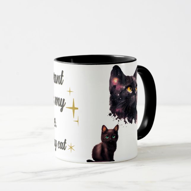 Drink coofe and pet cat mug (Front Right)