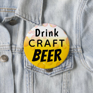 Drink Craft Beer 10 Cm Round Badge