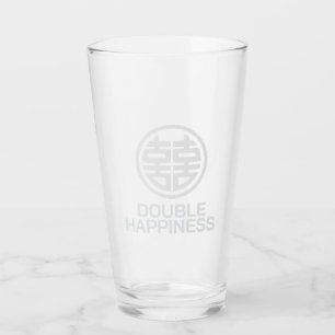 Drink Glass/Double Happiness/Glass Cup