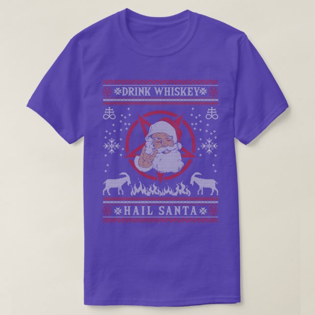 Drink Hail Satan T-Shirt (Design Front)