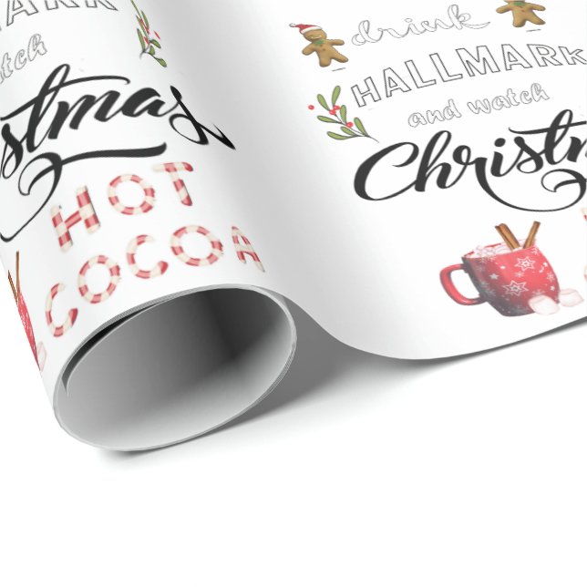 Drink hot cocoa and watch the Christmas Wrapping Paper (Roll Corner)
