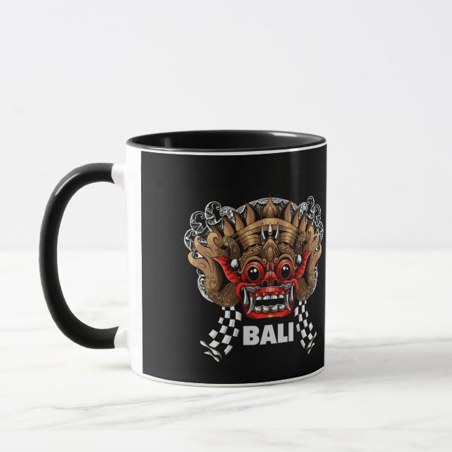 Drink in the Spirit of Bali with Black Barong Mug (Left)