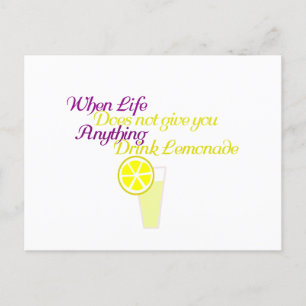 Drink Lemonade Postcard